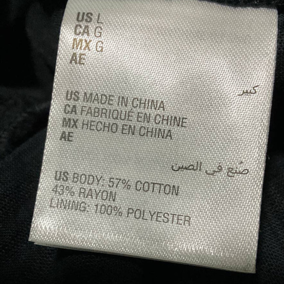 Style & Co Women's Cotton Blend Shadow-Striped Ruffle-Hem Dress Black. Large NWT - Picture 3 of 7